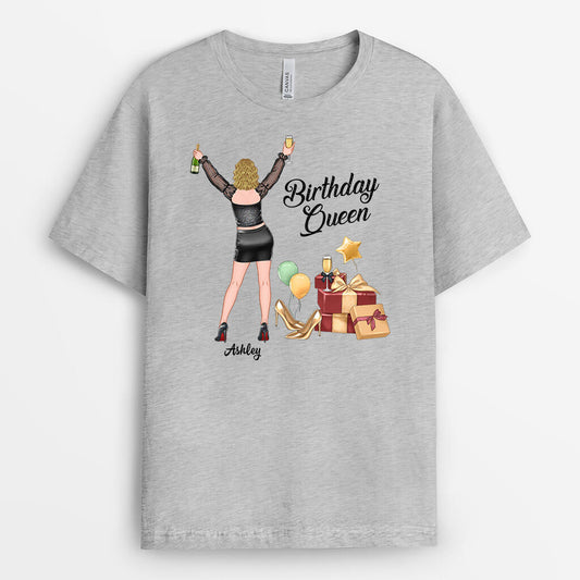 1054AUS2 Personalized T Shirts Gifts Birthday Queen Her