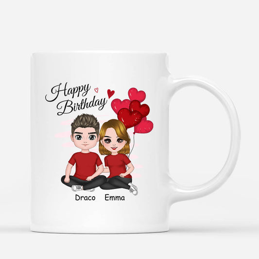 1058MUS2 Personalized Mugs Gifts Birthday Couple Husband Boyfriend