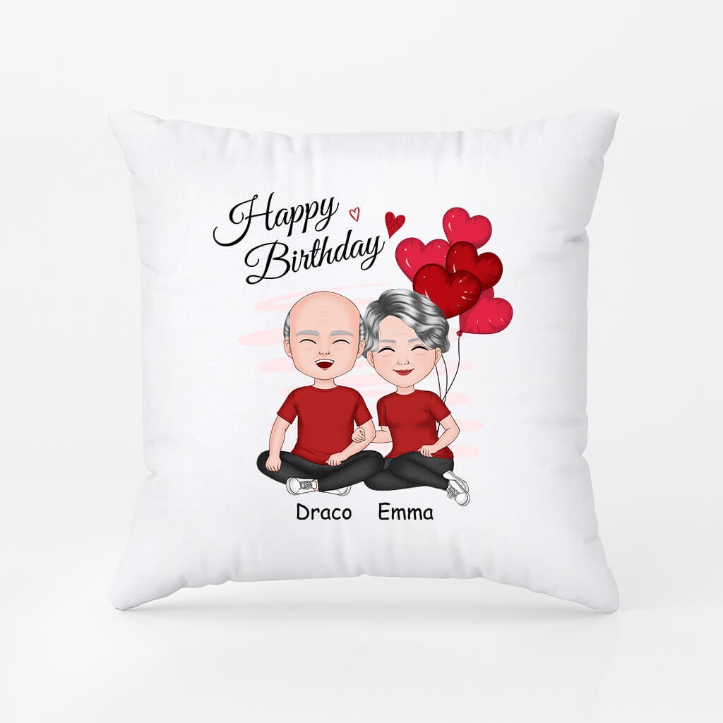 1058PUS2 Personalized Pillows Gifts Birthday Couple Husband Boyfriend