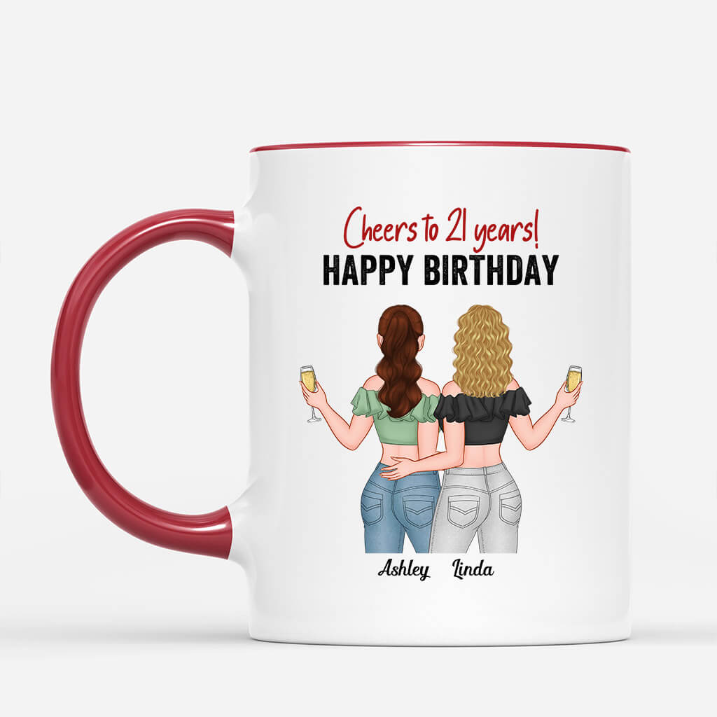 1070MUS1 Personalized Mugs Gifts Cheers Birthday Her