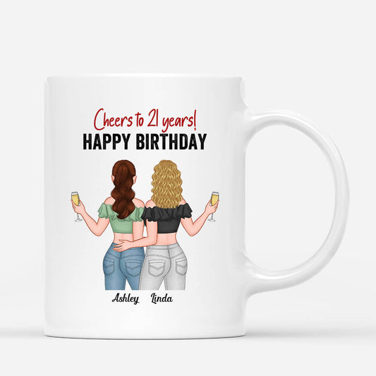 1070MUS2 Personalized Mugs Gifts Cheers Birthday Her