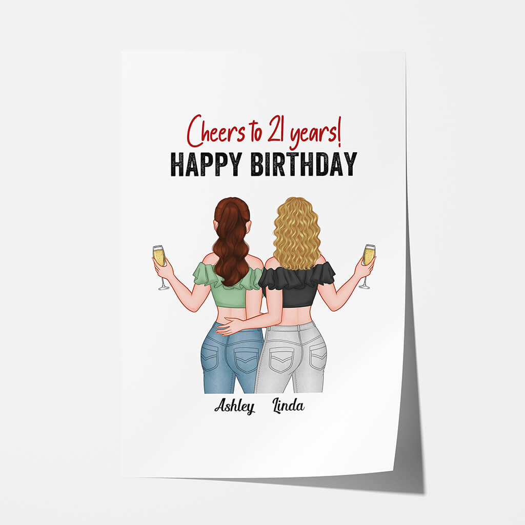 Poster for best friend hot sale birthday