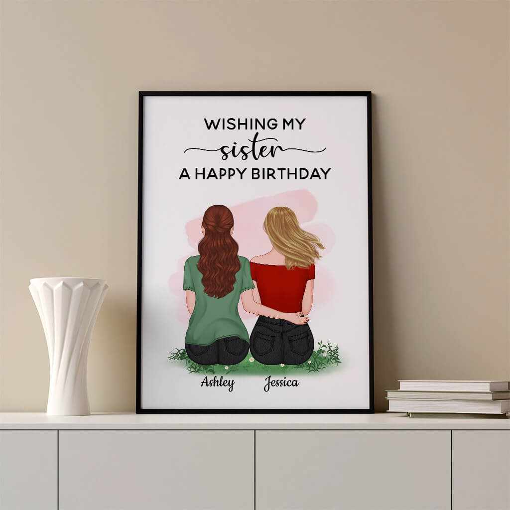 1071SUS3 Personalized Posters Gifts Birthday Sister