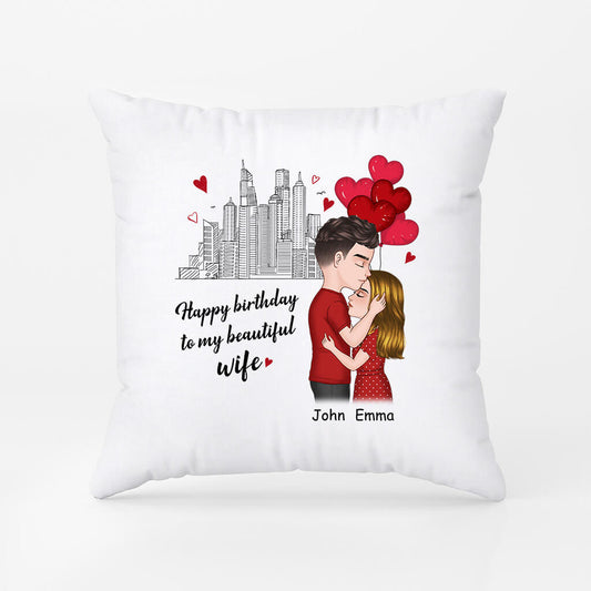 1072PUS1 Personalized Pillows Gifts Birthday Wife