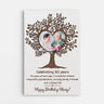 Personalized Happy Birthday My Love Canvas