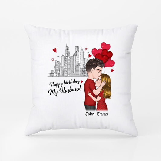 1075PUS1 Personalized Pillows Gifts Birthday Boyfriend Husband