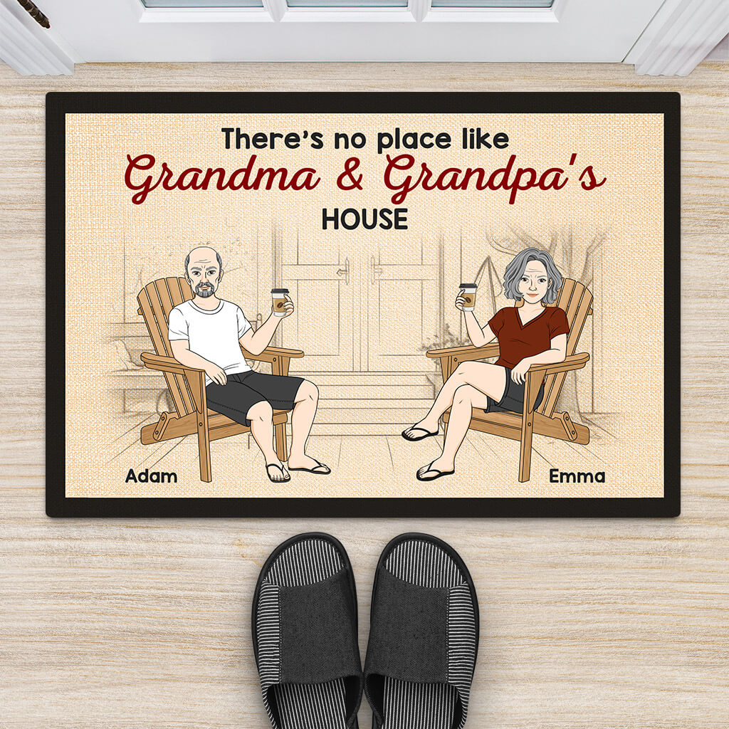 1076CUS2 Personalized Canvas Gifts House Grandparents