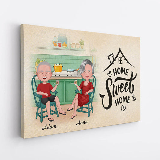 1077CUS2 Personalized Canvas Gifts Home Housewarming Family