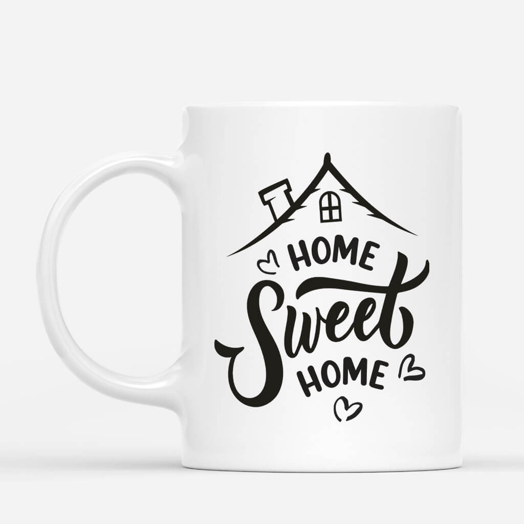 1077MUS3 Personalized Mugs Gifts Home Sweet Husband Wife Couple