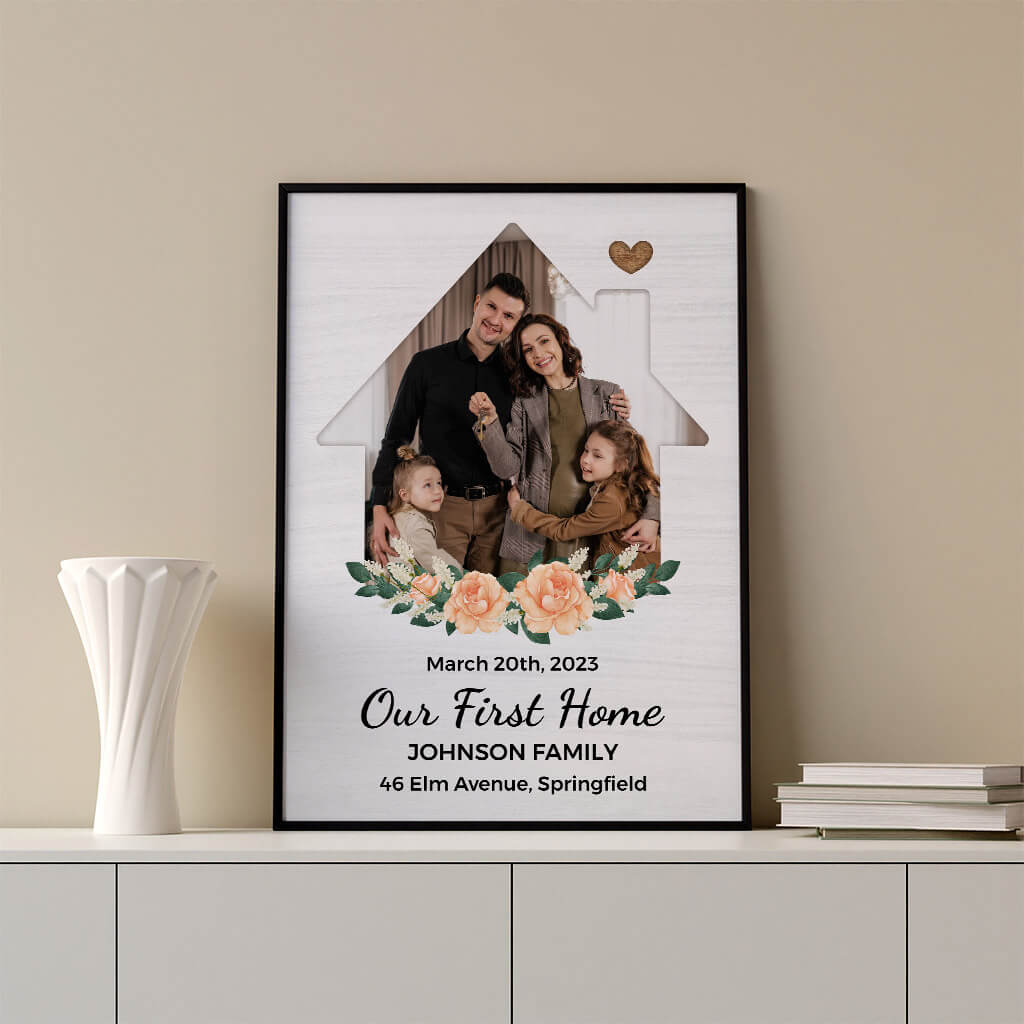 Personalized Our First Home Family Posters - Personal House