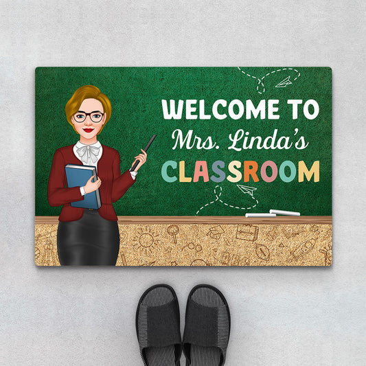 1081DUS1 Personalized Doormats Gifts Classroom Teacher