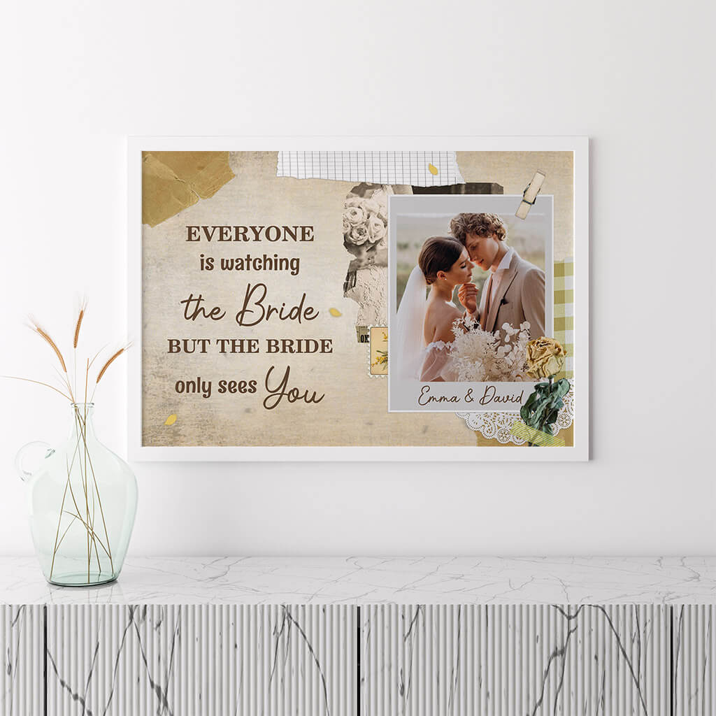 1088SUS3 Personalized Posters Gifts Couple Wedding Bride Groom