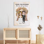 1089CUS3 Personalized Canvas Gifts Thank You Couple Husband