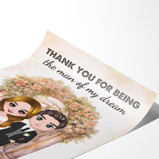 1089SUS2 Personalized Posters Gifts Thank You Couple Husband