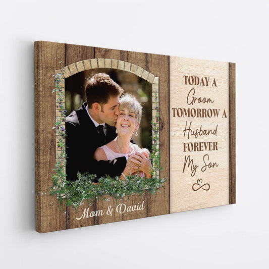 1090CUS2 Personalized Canvas Gifts Wedding Mother Groom