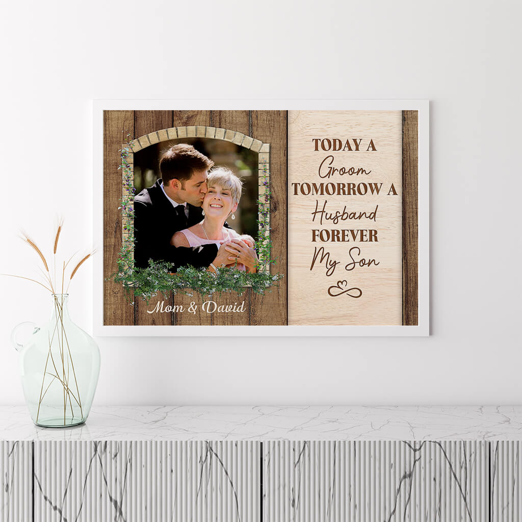 1090SUS3 Personalized Posters Gifts Wedding Mother Groom