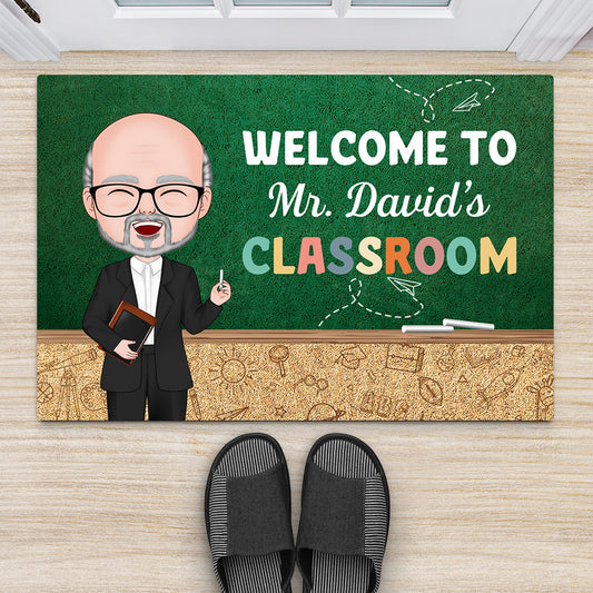 1094DUS2 Personalized Doormats Gifts Classroom Teachers