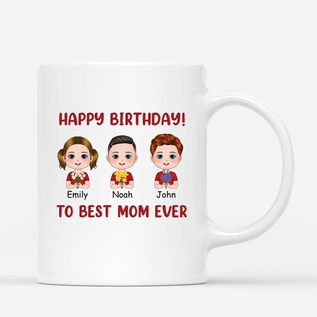 1097MUS1 Personalized Mugs Gifts Birthday Mom Grandma