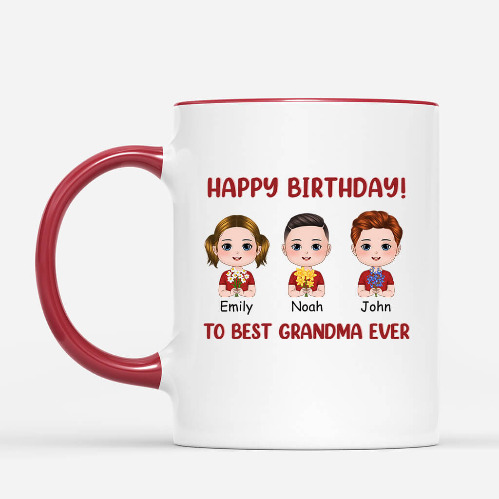 1097MUS2 Personalized Mugs Gifts Birthday Mom Grandma
