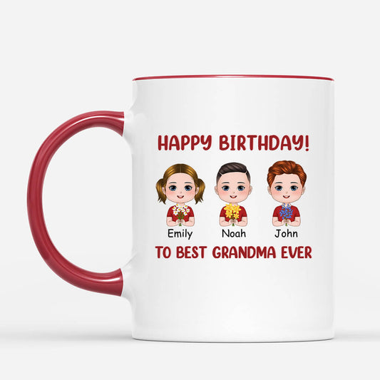 1097MUS2 Personalized Mugs Gifts Birthday Mom Grandma