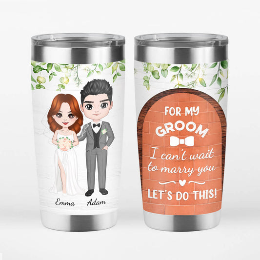 1107TUS1 Personalized Tumblers Gifts Wedding Groom