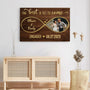 1108CUS3 Personalized Canvas Gifts Wedding Couple