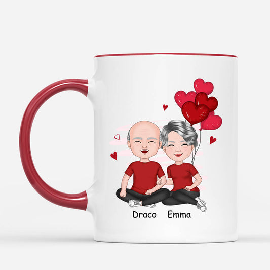 1112MUS2 Personalized Mugs Gifts Engaged Couple