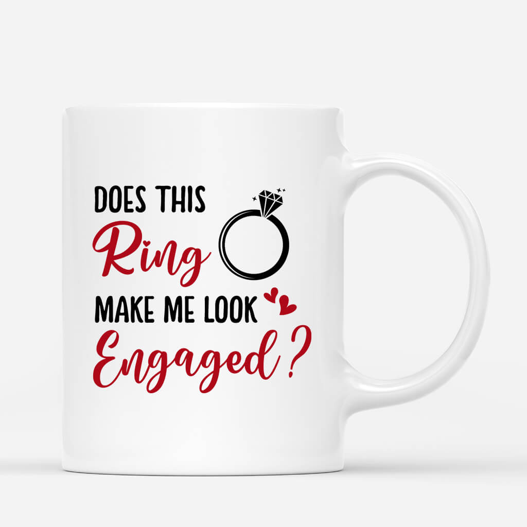1112MUS3 Personalized Mugs Gifts Engaged Couple