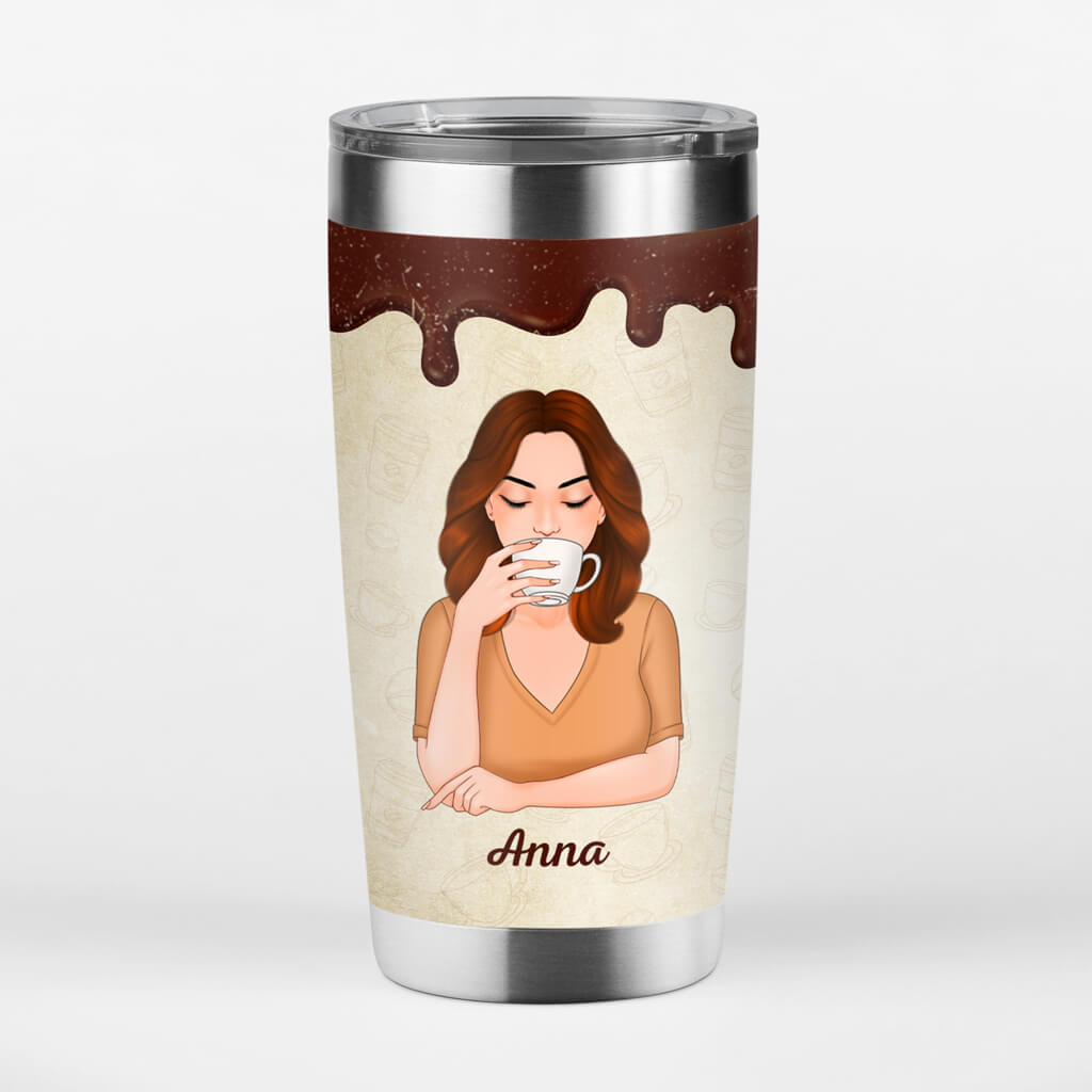 1117TUS3 Personalized Tumblers Gifts Life Better Coffee Lovers