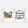 Personalized Just A Girl/Woman Who Loves Coffee Mug