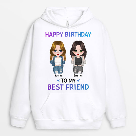 1126HUS1 Personalized Hoodie Gifts Birthday Friends