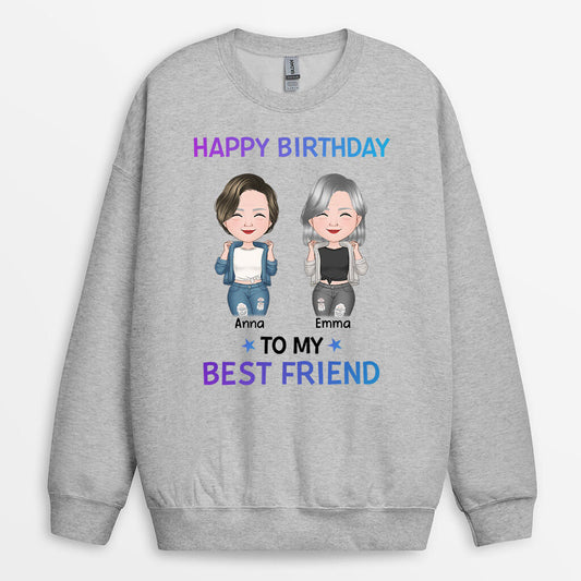 1126WUS2 Personalized Sweatshirt Gifts Birthday Friends