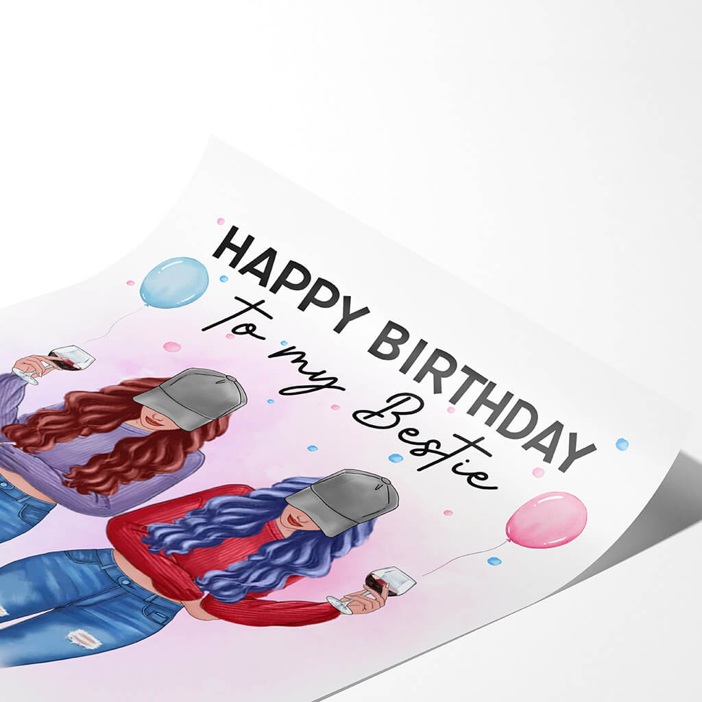 1127SUS2 Personalized Posters Gifts Happy Birthday Friends