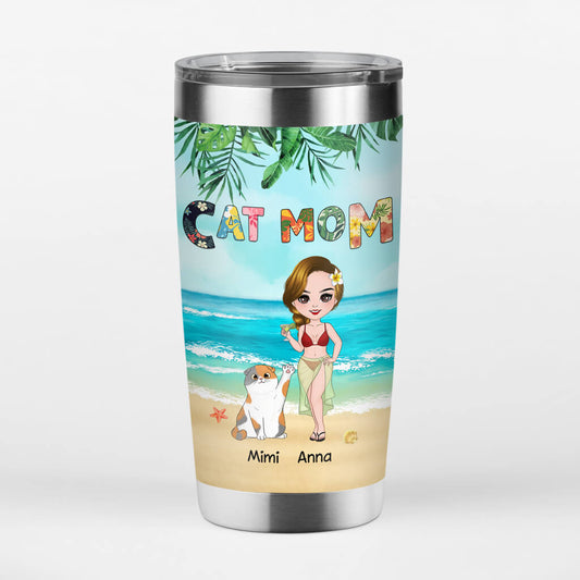 1128TUS1 Personalized Tumblers Gifts Cat Mom Cat Lovers