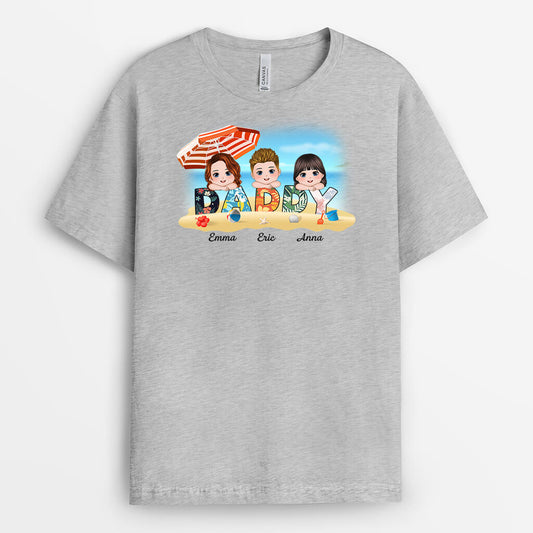 1129AUS1 Personalized T Shirts Gifts Summer Vacation Grandpa