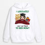 1134HUS2 Personalized Hoodie Gifts Graduated Bed Graduates Friends