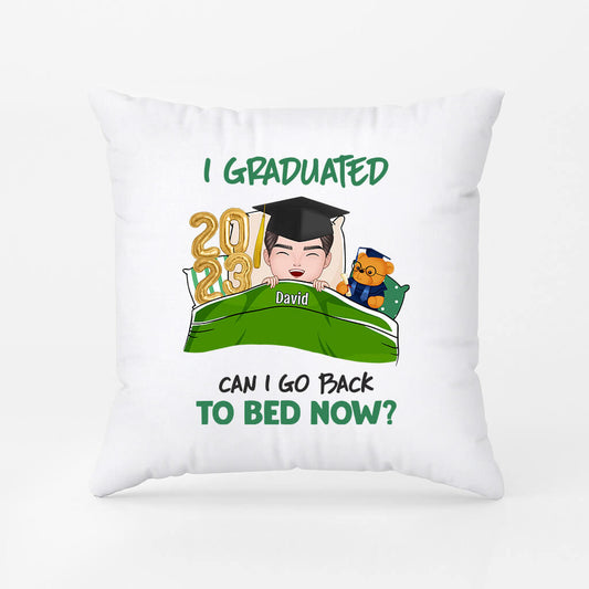 1134PUS1 Personalized Pillows Gifts Graduated Bed Graduates Friends