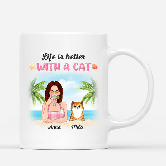 1135MUS1 Personalized Mug Gifts SummerLife CatLovers