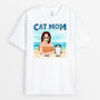 1136AUS1 Personalized T Shirts Gifts Beach Cat Mom CatLovers