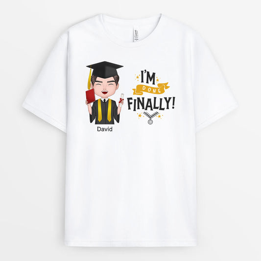 1137AUS2 Personalized T Shirts Gifts Done Graduates