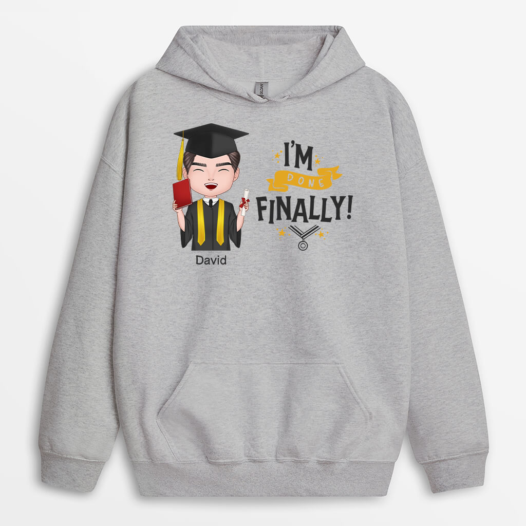 1137HUS1 Personalized Hoodie Gifts Done Graduates