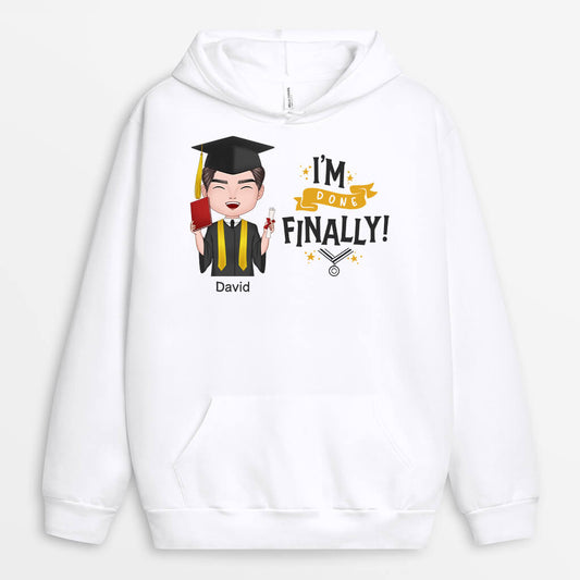 1137HUS2 Personalized Hoodie Gifts Done Graduates