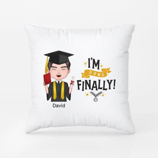 1137PUS1 Personalized Pillows Gifts Done Graduates