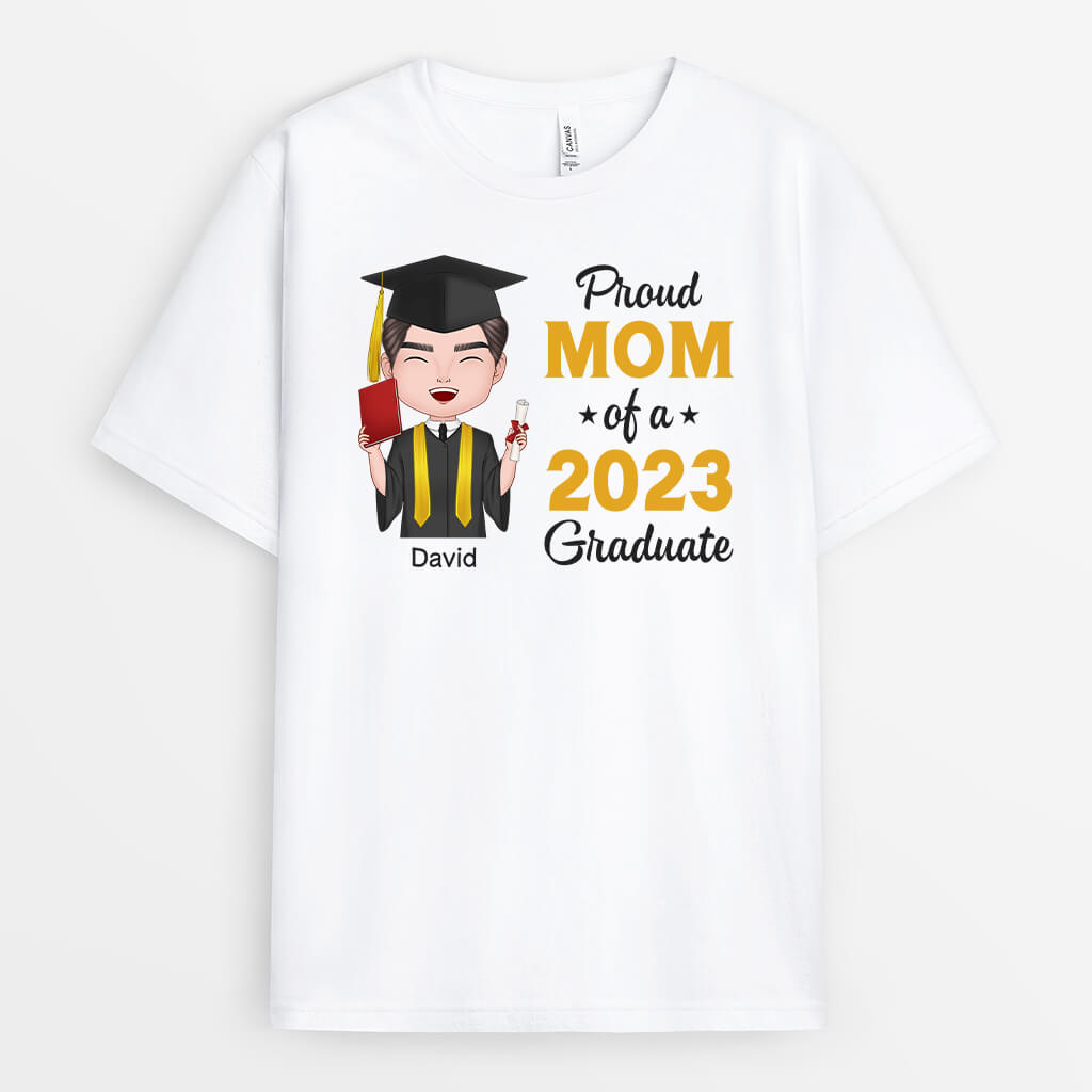 1138AUS2 Personalized Gifts T shirts Proud Dad Mom Graduate
