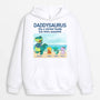 1139HUS1 Personalized Hoodie Gifts Beach Dinosaur Grandpa Dad