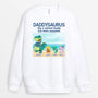 1139WUS1 Personalized Sweatshirt Gifts Beach Dinosaur Grandpa Dad