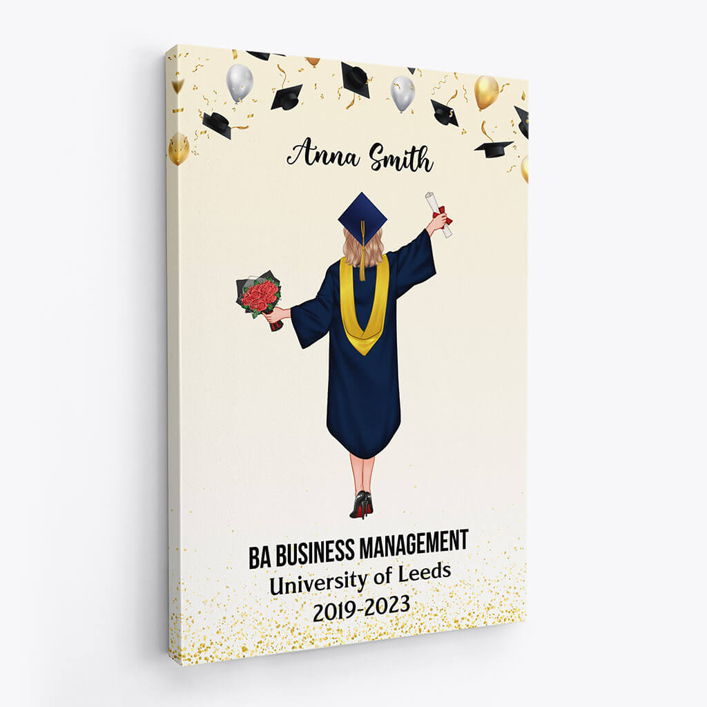 1142CUS2 Personalized Canvas Gifts Graduation Her Graduates