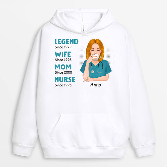 1145HUS1 Personalized Hoodie Gifts Awesome Nurse Mom Her