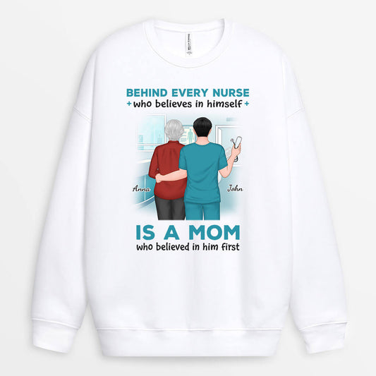1146WUS1 Personalized Sweatshirts Gifts Nurse Mom Her