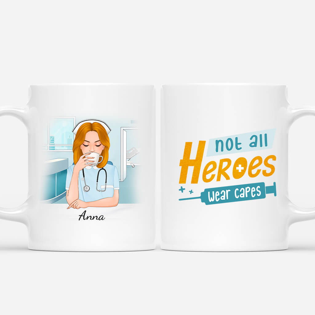 1148MUS1 Personalized Mugs Gifts Heroes Nurse